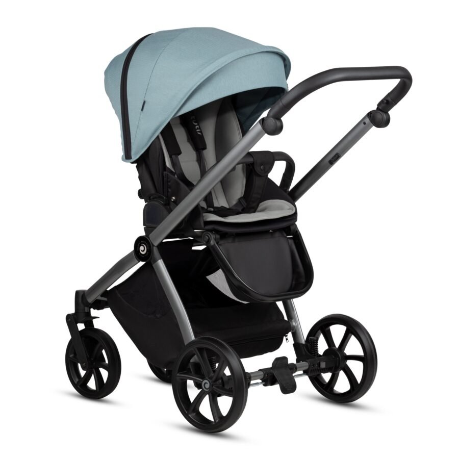 Tutis Mio3+ Thermo ratiņi 4in1 Moon Rock (611) + Tutis Elo Lux i-Size autokrēsliņš un ISOFIX bāze