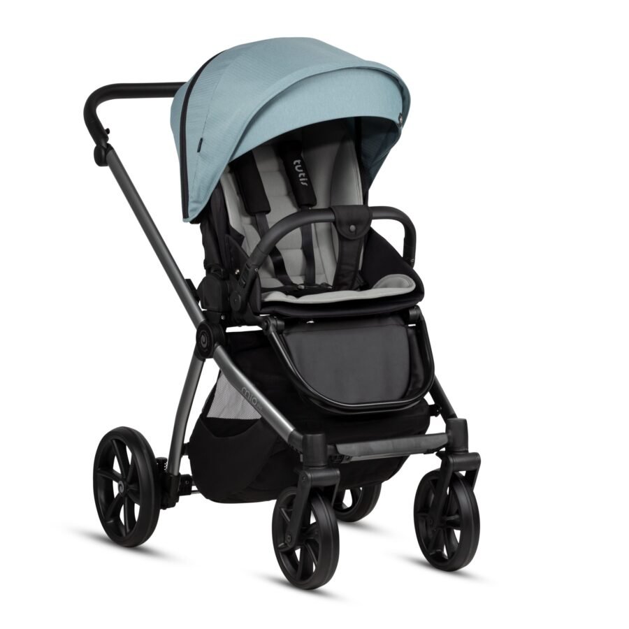 Tutis Mio3+ Thermo ratiņi 4in1 Moon Rock (611) + Tutis Elo Lux i-Size autokrēsliņš un ISOFIX bāze