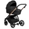 Tutis Mio3+ Thermo Black Edition universalus vežimėlis 4in1 (292) + Tutis Elo Lux i-Size autokėdutė ir Isofix bazė