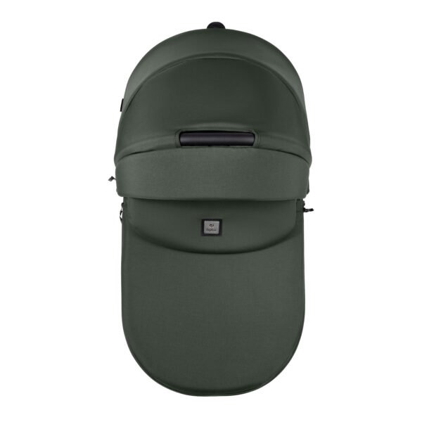 Tutis Uno6 žalias kūdikių vežimėlio lopšys su uždangalu ir rankena, kūdikių vežimėlis
