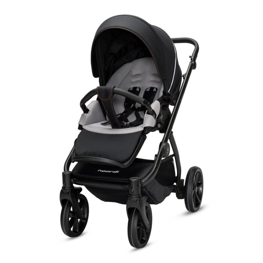 Noordi Fjordi V2 universālie ratiņi 2in1 Voyager Black (815)