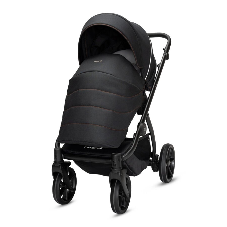 Noordi Fjordi V2 universālie ratiņi 2in1 Voyager Black (815)