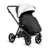 Tutis Mio3+ Thermo Leather Collection universālie ratiņi 2in1 Silver Grey (200)