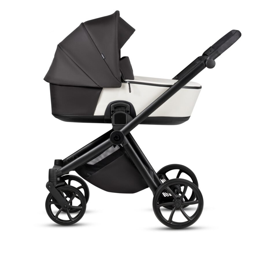 Tutis Mio3+ Thermo Leather Collection universālie ratiņi 2in1 Silver Grey (200)