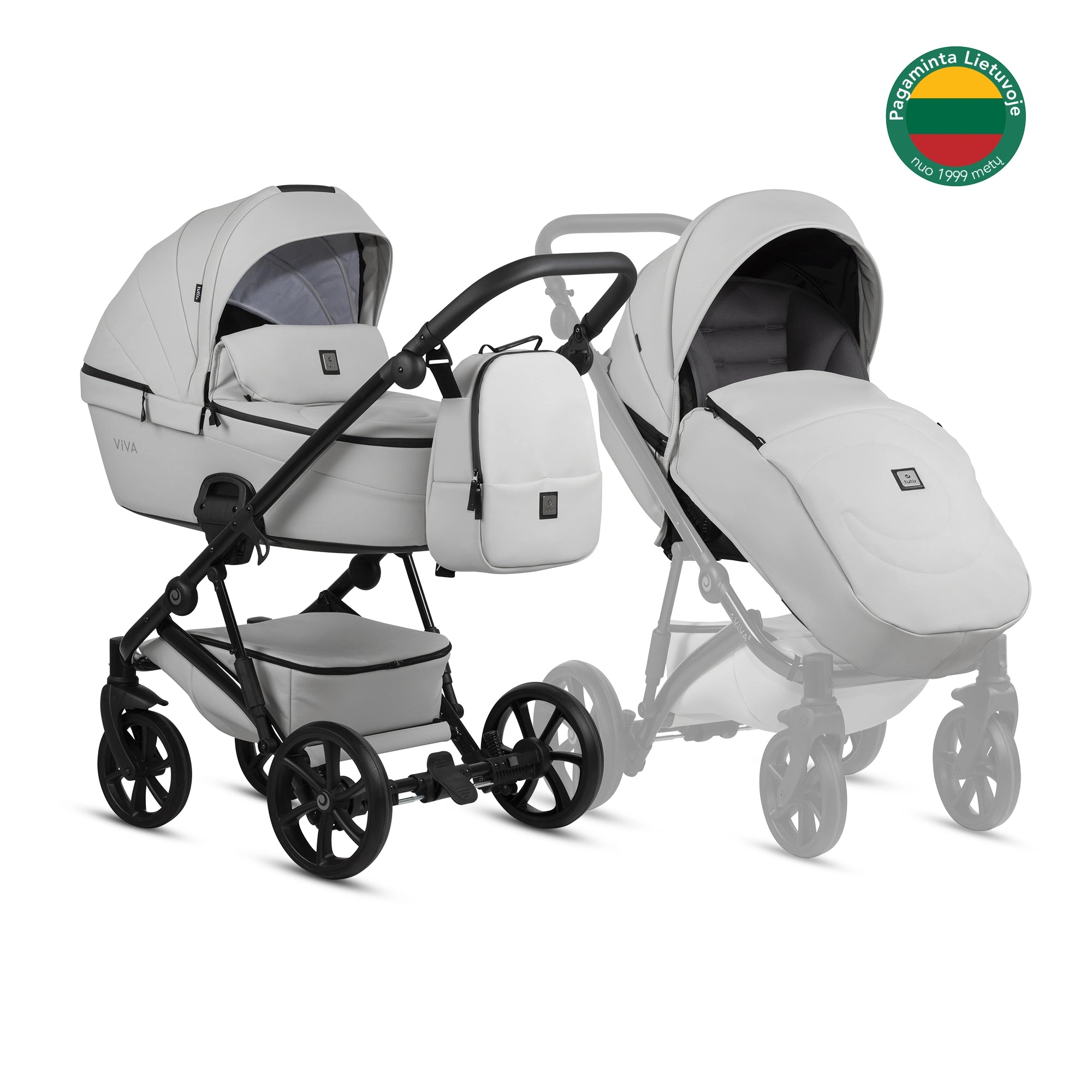 Tutis Viva⁵ Leather universālie ratiņi 2in1 (085)