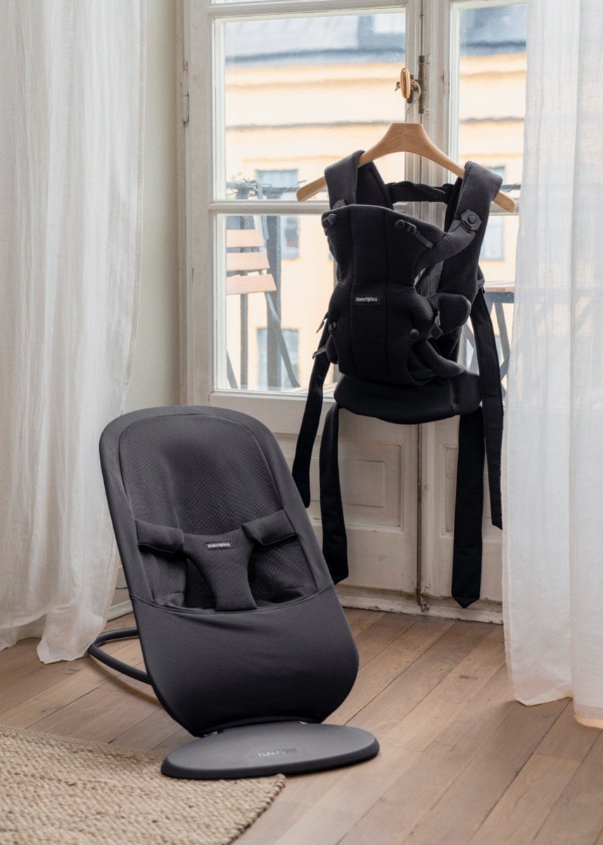 BabyBjörn Begin šūpuļkrēsls – Dark Grey Mesh – foto 3