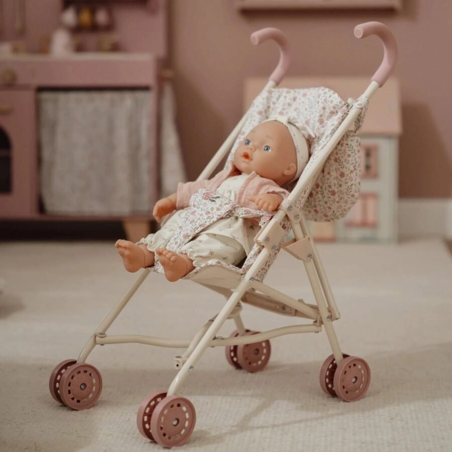 Little Dutch leļļu ratiņi Soft Flowers – foto 6