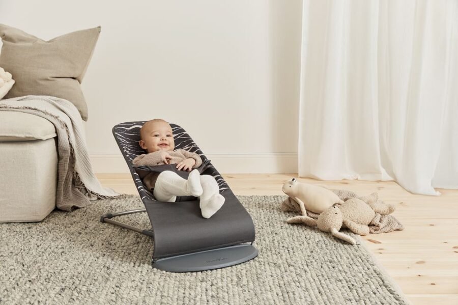 BabyBjörn Bliss šūpuļkrēsls – Landscape Anthracite – foto 5