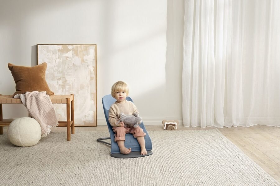 BabyBjörn Bliss šūpuļkrēsls – Blue Melange – foto 3