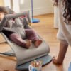 BabyBjörn Bliss šūpuļkrēsls – Sand Grey 3D Jersey – foto 3