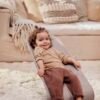 BabyBjörn Bliss šūpuļkrēsls – Sand Grey Woven Petal Quilt – foto 5