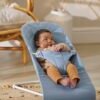 BabyBjörn Bliss šūpuļkrēsls – Blue Woven Petal Quilt – foto 2