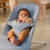 BabyBjörn Bliss šūpuļkrēsls – Blue Woven Petal Quilt – foto 4