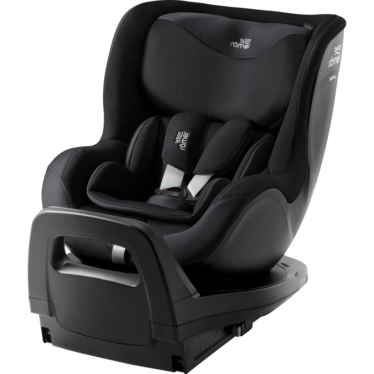 01_DUALFIX_PRO_M_CarbonBlack_02_2025_72dpi_2000x2000px.png Britax Römer Dualfix Pro M i-Size autokrēsls 61-105 cm, Carbon Black