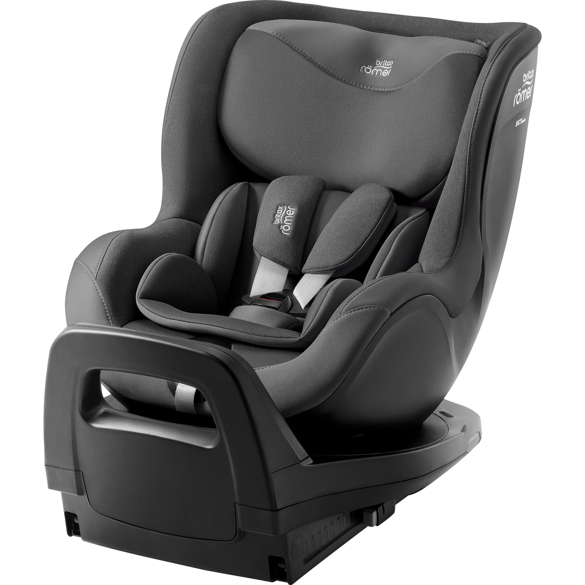 01_DUALFIX_PRO_M_MineralGrey_02_2025_72dpi_2000x2000px.png Britax Römer Dualfix Pro M i-Size autokrēsls 61-105 cm, Mineral Grey