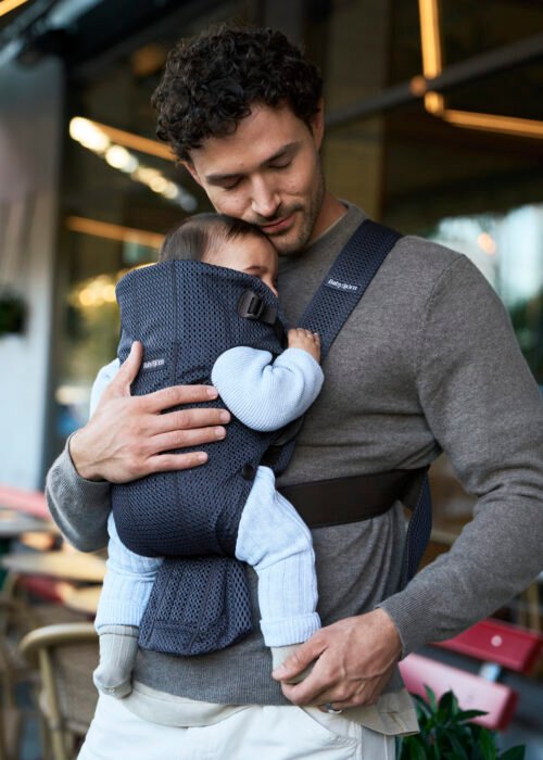 BabyBjörn Mini 3D Mesh ķengursoma Navy Blue