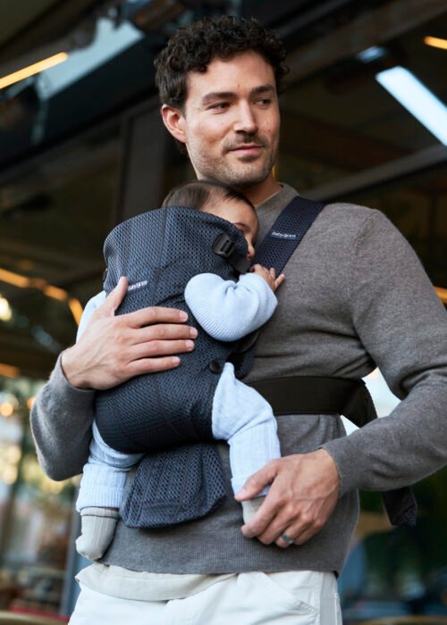 BabyBjörn Mini 3D Mesh ķengursoma Navy Blue