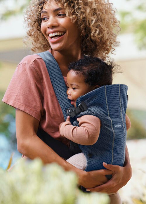 BabyBjörn Mini 3D Mesh ķengursoma Navy Blue