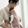 BabyBjörn Mini Woven ķengursoma Dusty Pink