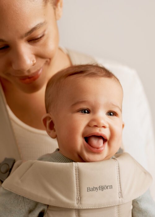 BabyBjörn Mini Woven ķengursoma Beige