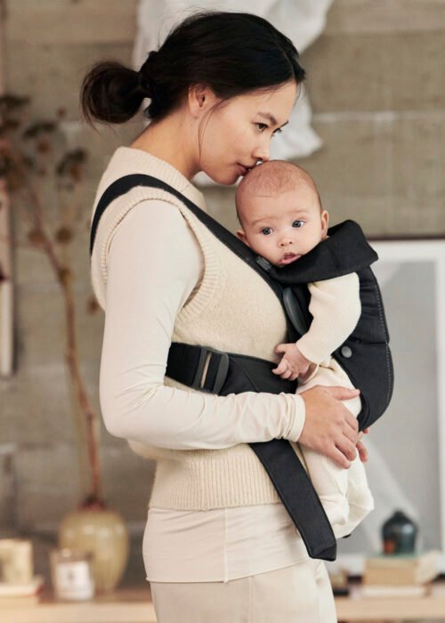 BabyBjörn Mini Woven ķengursoma Black
