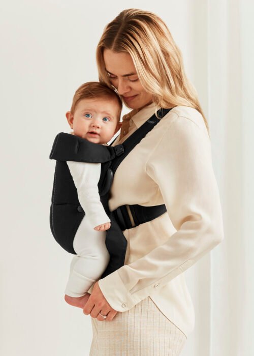 BabyBjörn Mini Woven ķengursoma Black