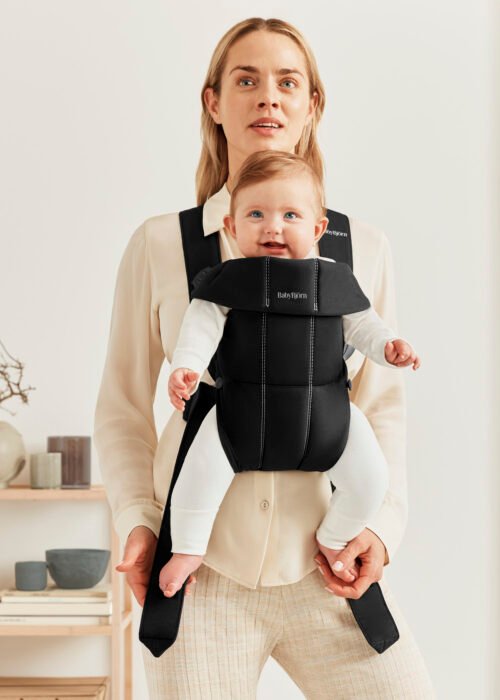 BabyBjörn Mini Woven ķengursoma Black