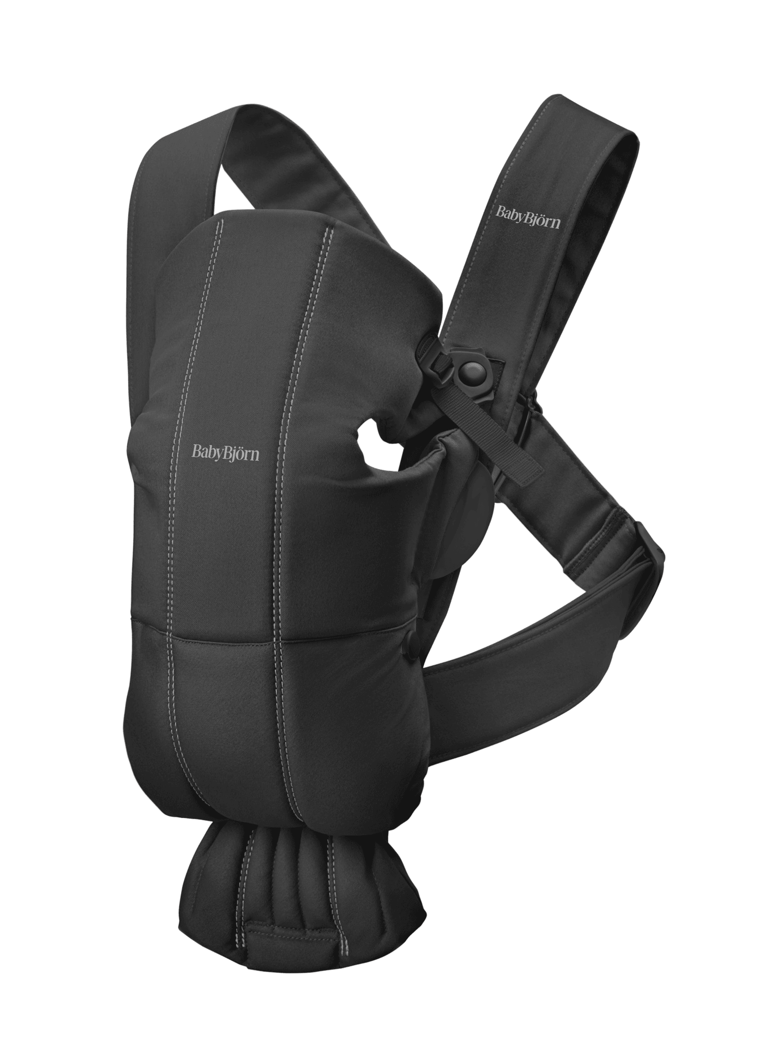 021156-baby-carrier-mini-black-woven-product-babybjorn-01-1.png BabyBjörn Mini Woven ķengursoma Black