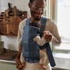 BabyBjörn Mini Woven ķengursoma Vintage Indigo