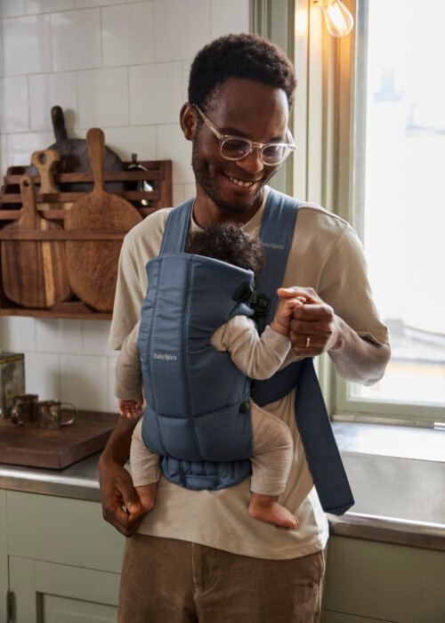 BabyBjörn Mini Woven ķengursoma Vintage Indigo