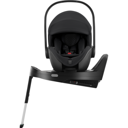 Melns zīdaiņu autokrēsliņš Baby Safe Pro ar ISOFIX pamatni un atbalsta kāju