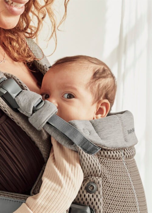 BabyBjörn Harmony 3D Mesh ķengursoma Grey Beige