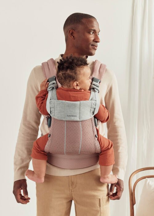 BabyBjörn Harmony 3D Mesh ķengursoma Dusty Pink