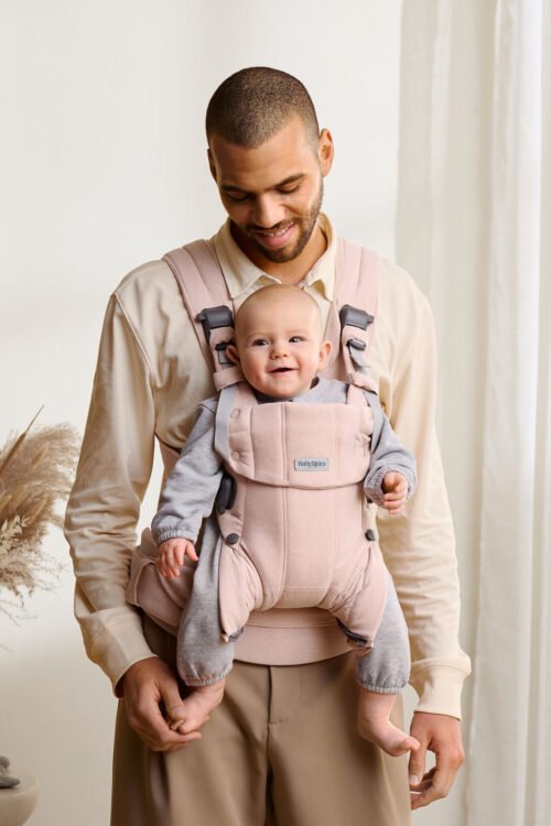 BabyBjörn Harmony Woven Melange ķengursoma Light Pink