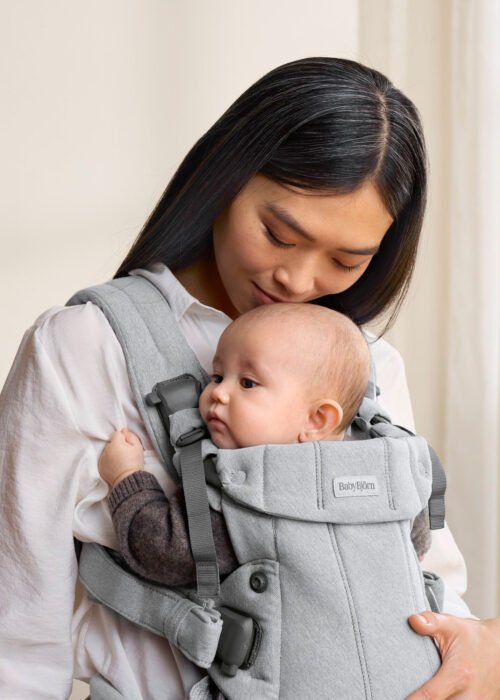 BabyBjörn Harmony Woven Melange ķengursoma Light Grey