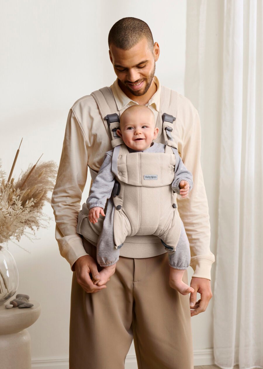 BabyBjörn Harmony Woven Melange ķengursoma Light Beige