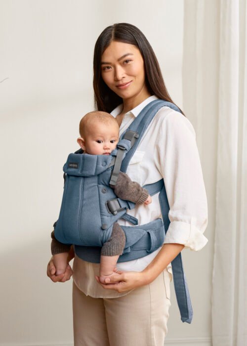 BabyBjörn Harmony Woven Melange ķengursoma Blue