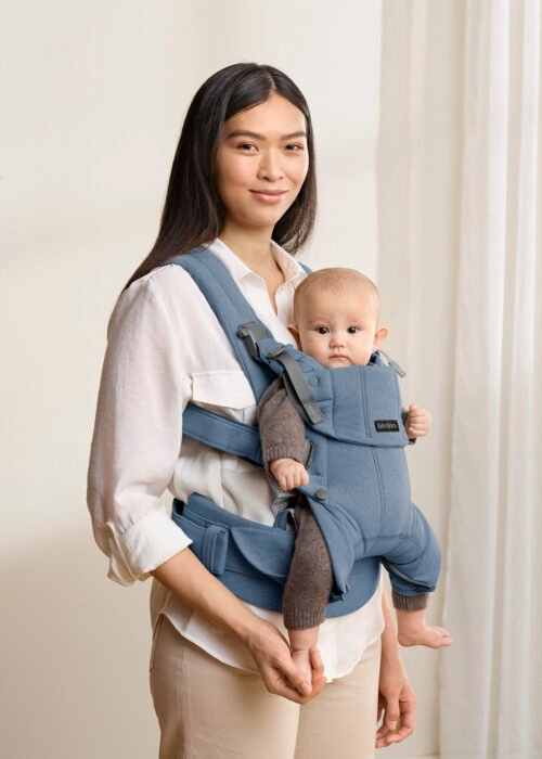 BabyBjörn Harmony Woven Melange ķengursoma Blue