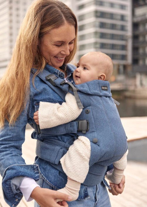 BabyBjörn Harmony Woven Melange ķengursoma Blue