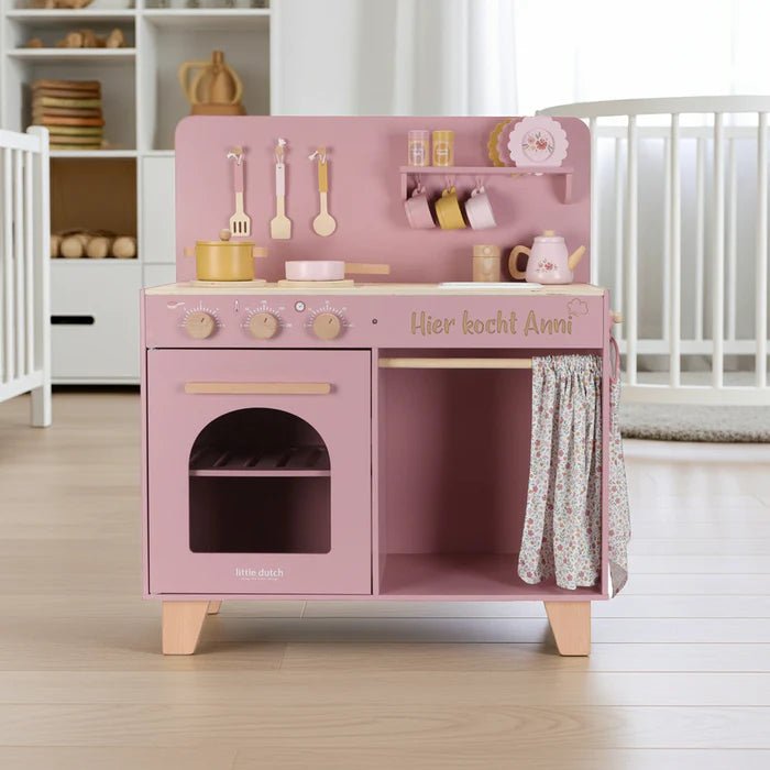 Little Dutch koka rotaļu virtuve ar skaņu – Pink – foto 4