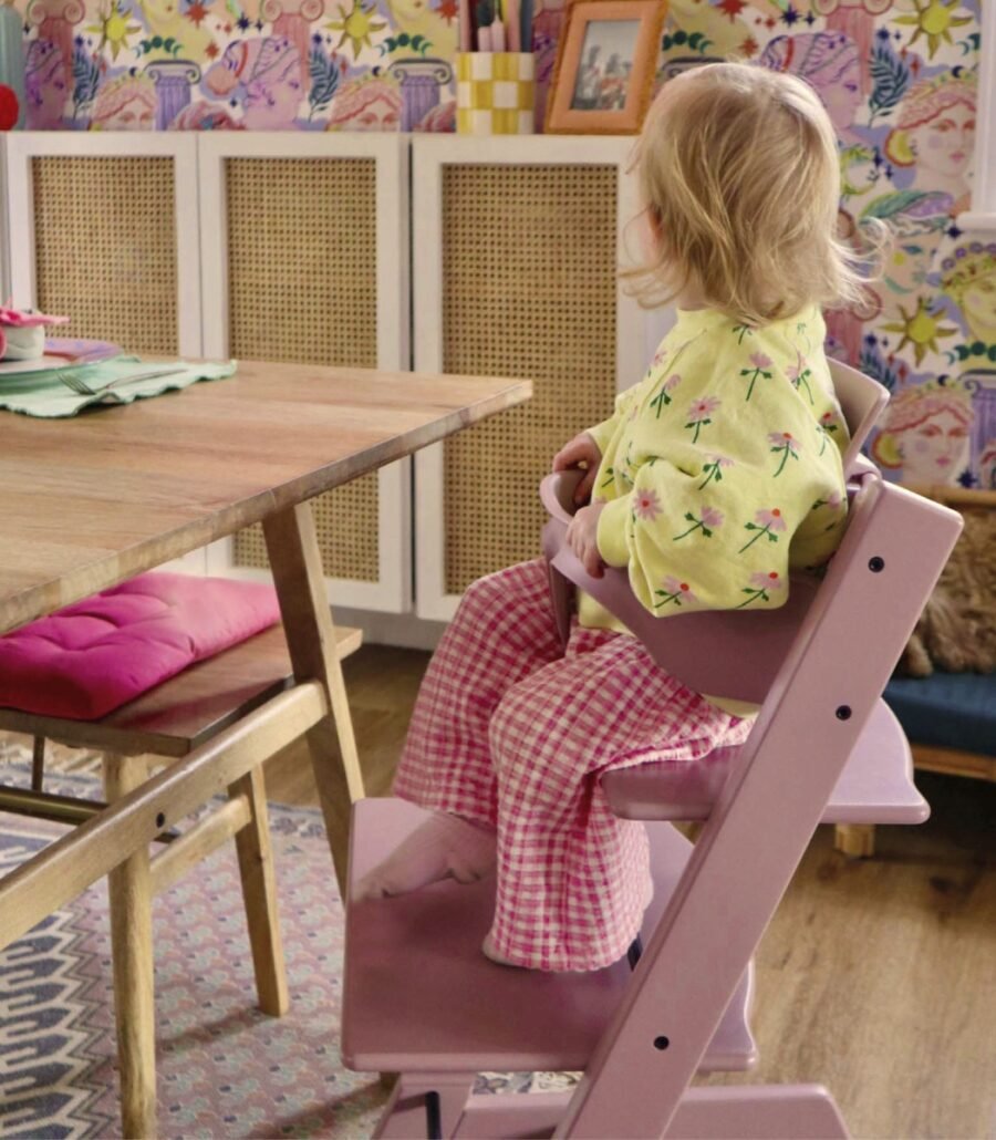 Stokke Tripp Trapp barošanas krēsls – Heather Mauve – foto 5