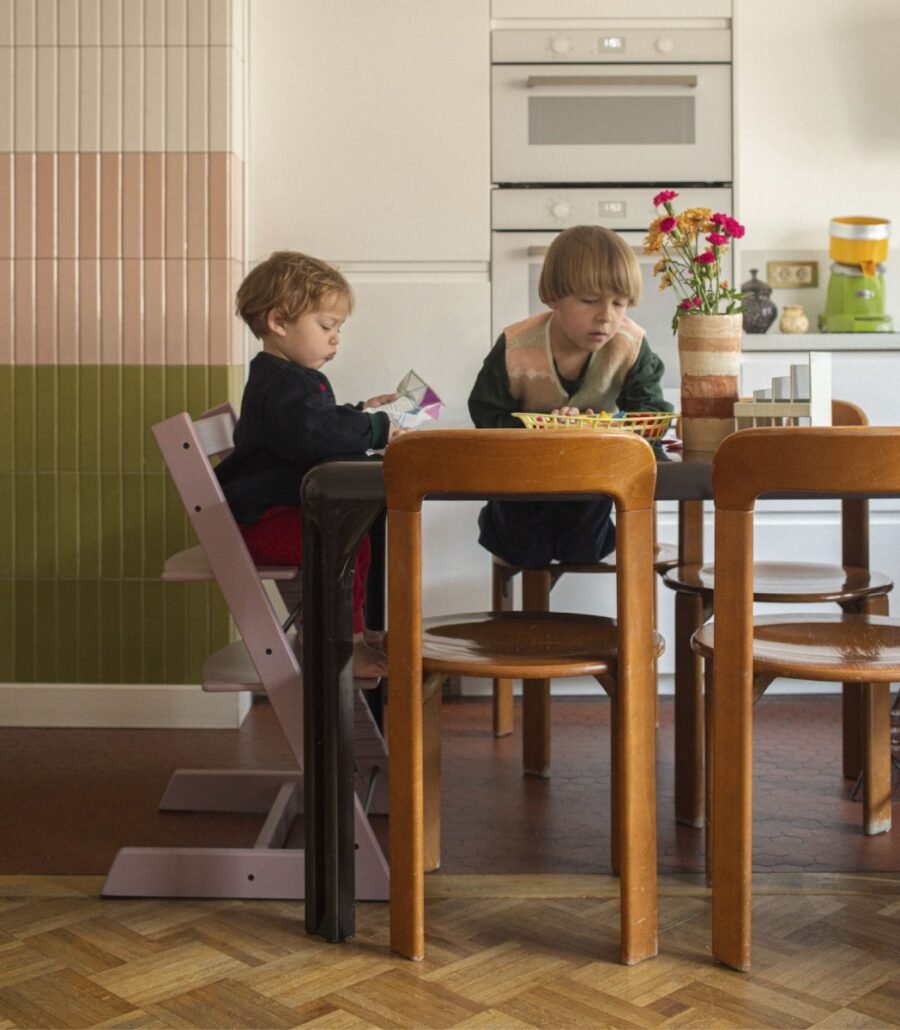 Stokke Tripp Trapp barošanas krēsls – Heather Mauve – foto 3