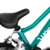 WOOM GO 2 bērnu velosipēda melns sēdeklis uz metallic turquoise rāmja
