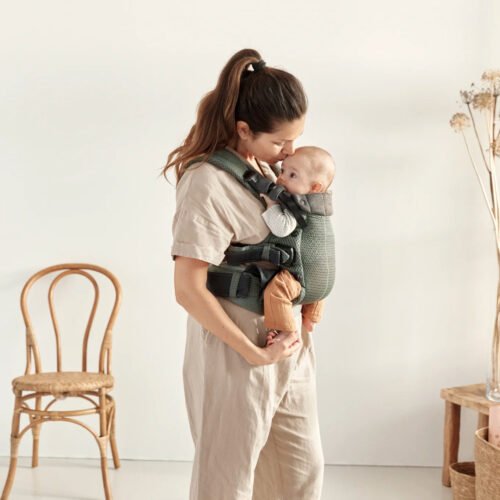 BabyBjörn Harmony 3D Mesh ķengursoma Dark Green 4