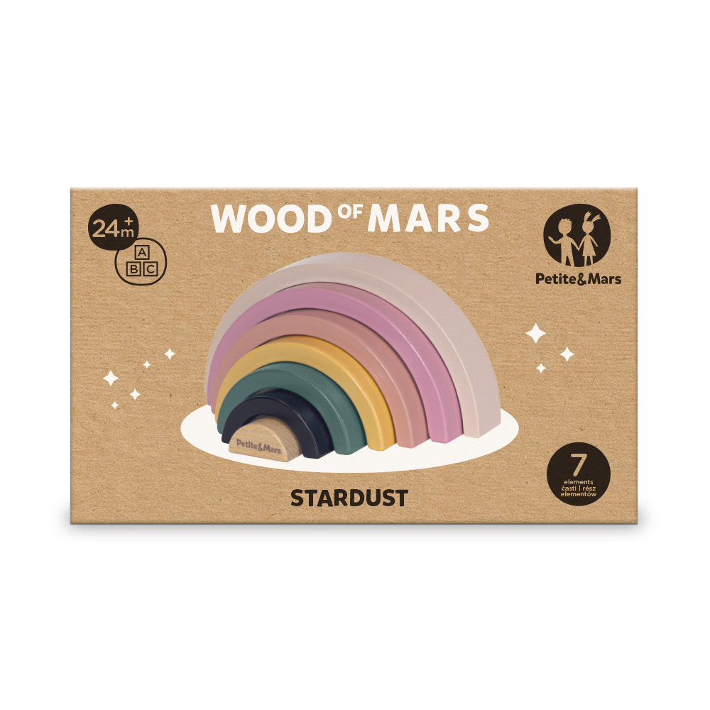 Petite&Mars koka varavīksne Stardust Wood of Mars – foto 2