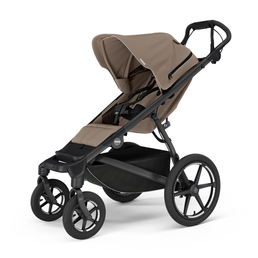 Thule Urban Glide 4-wheel universālie ratiņi 2in1 Tinted Taupe on Black – 2