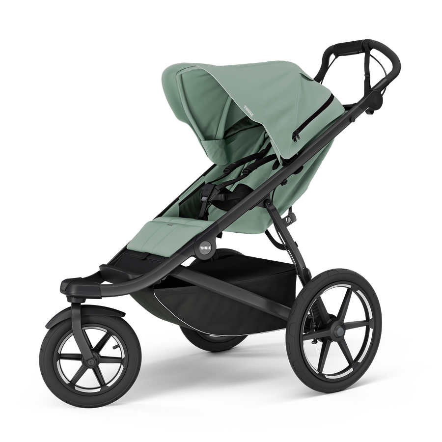 Thule Urban Glide 3 universālie ratiņi 2in1 Mist Green on Black – 2