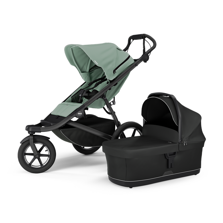 1544485.png Thule Urban Glide 3 universālie ratiņi 2in1 Mist Green on Black