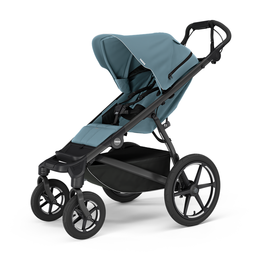 Thule Urban Glide 4-wheel universālie ratiņi 2in1 Mid Blue on Black – 2