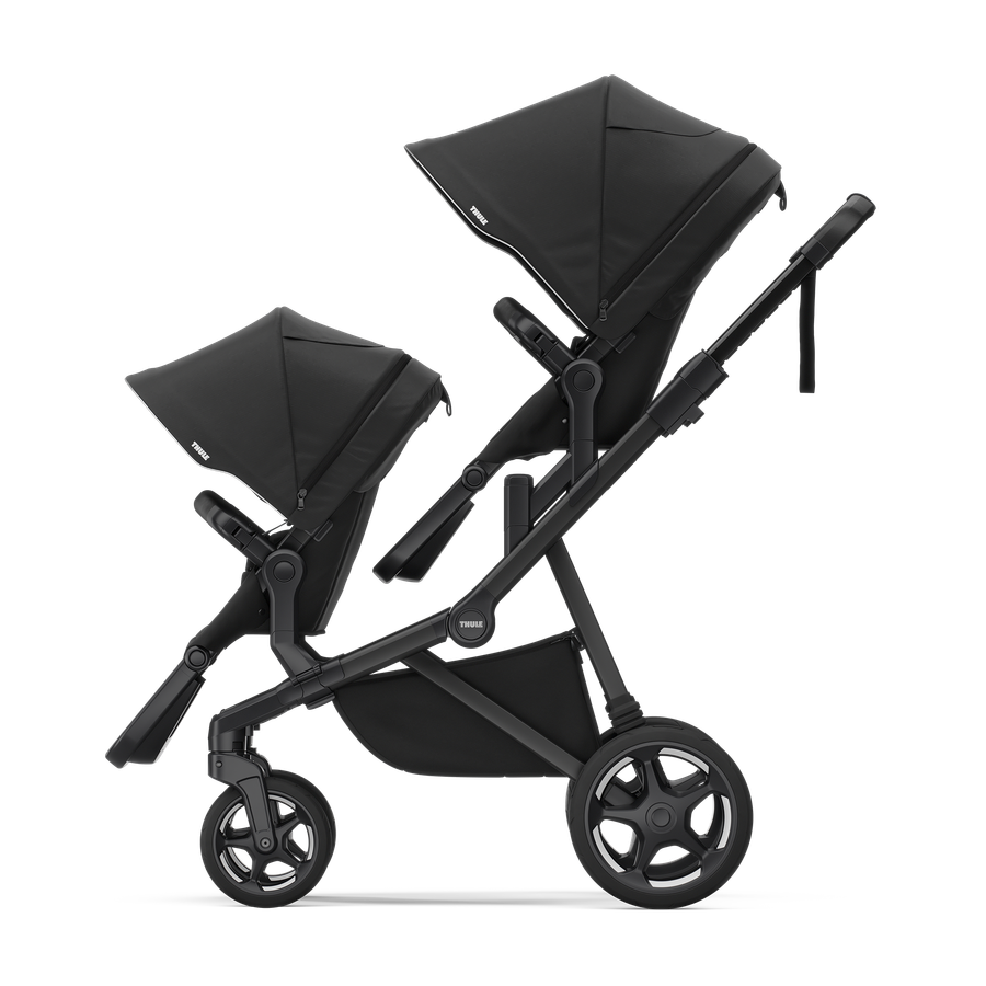 Thule Sleek 2 universālie ratiņi 2in1 Black on Black – 4